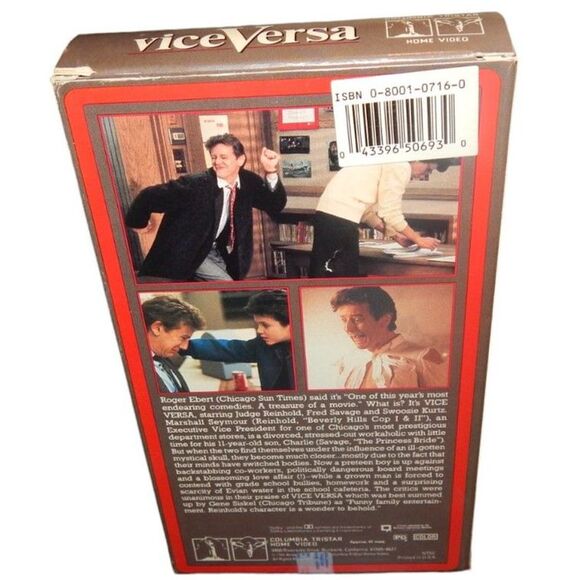 Vice Versa 1988 Columbia TriStar Home Video vintage VHS in original case - Picture 3 of 5